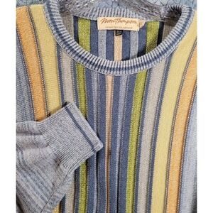 Vintage Norm Thompson Men's Size Large Round Neck Knit Sweater Coogi Style 3D